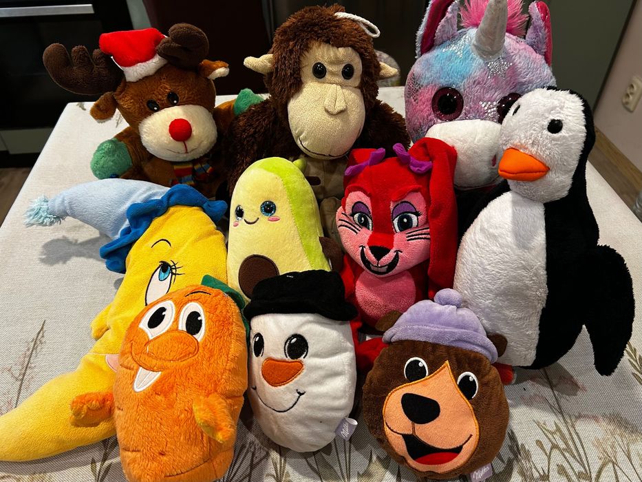Лот от 10 броя детски плюшени играчки