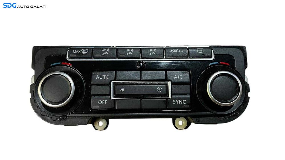 Panou Modul Unitate Comanda AC Aer Conditionat Clima Climatronic Dublu Dual Zone Volkswagen Golf 6 2008 - 2013 Cod 5K0907044GJ 5HB009746 [LC0657]