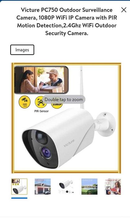 Victure PC750 1080P Външна охранителна камера,Нощно виждане