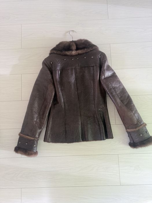 Дубленка натуральная с норкой