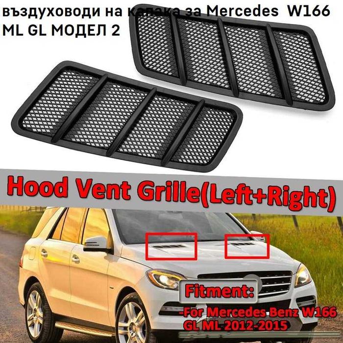 Вентилационна решетка за преден капак на Mercedes W164 GL-клас ML w166