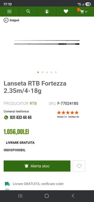 Lanseta RTB  fortezza 4-18gr