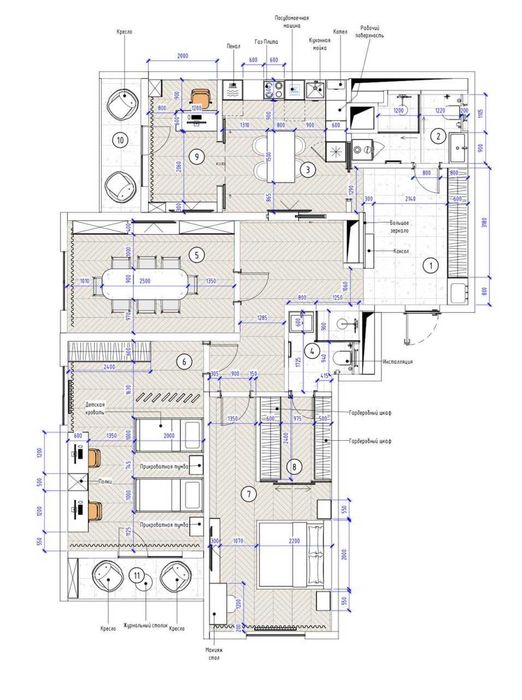 Сой Буйи от Murad Buildings 4/4/16 квартира 160м2 коробка: Учтепа