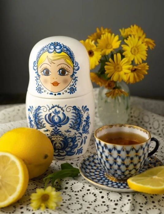 Чайницы коллекционные "Матрёшки". Новые