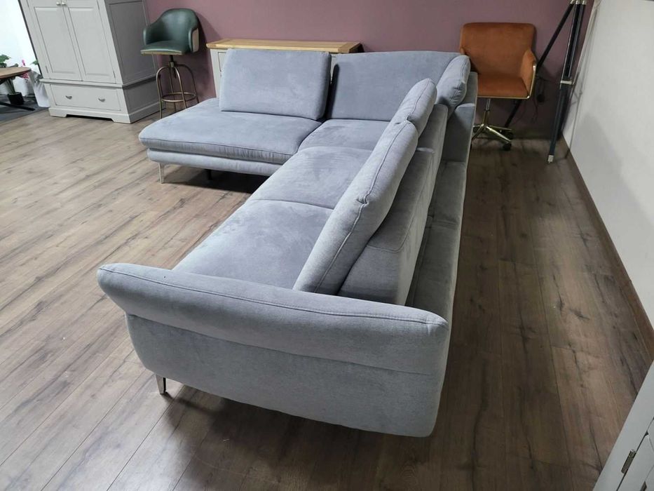 ПРОМОЦИЯ!!! Сив ъглов диван от плат "ZE-EM22011"