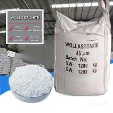 Волластонит минерал и порошок Wollastonite raw and powder