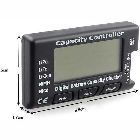 Tester Acumulatori 18650 Li-Ion LiPo NiMH 2-7S Voltaj si Capacitate