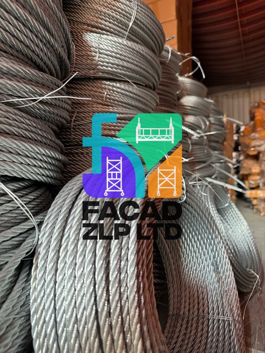 Стальной трос 100-м для фасадной люльки ZLP-630 в наличии, Китай