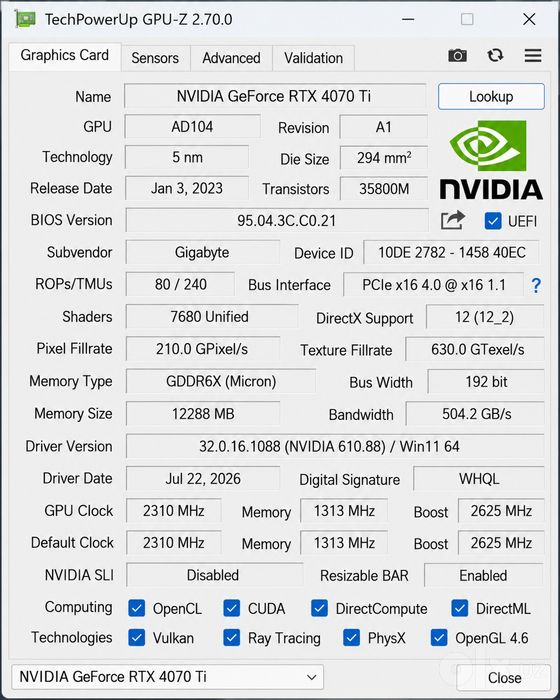 Rtx4070ti 12gb/32gb ddr5 6000mhz/Core i5 14600kf/b760 msi gaming plus/