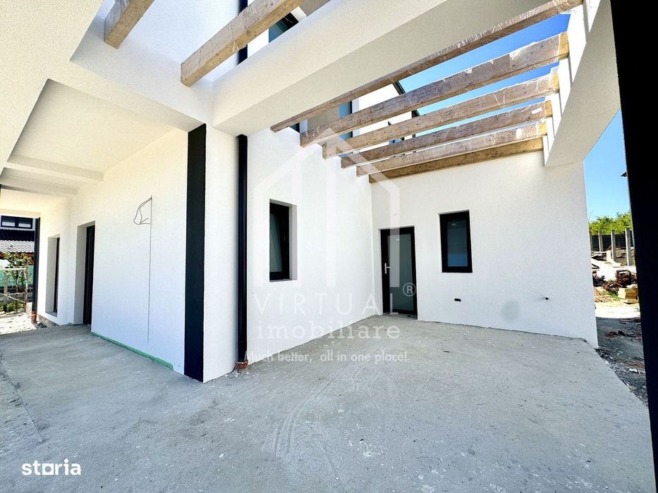 Casa individuala cu 4 camere, 130mp utili+terasa (19mp), teren 360mp