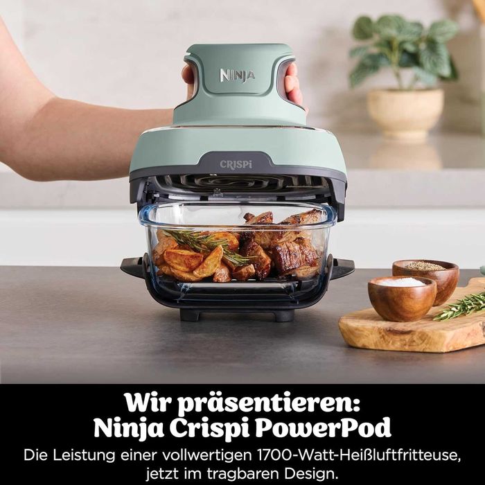Преносим фритюрник с горещ въздух Ninja CRISPi (FN101EUST) 1700W
