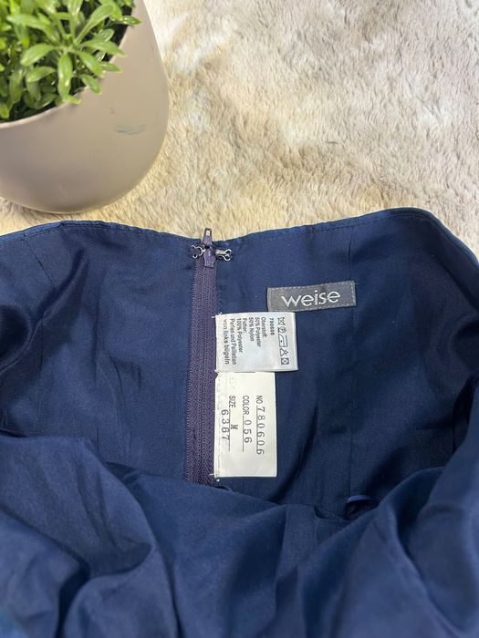 Rochie de ocazie/ cocktail Weise, mărimea M- albastru satinat