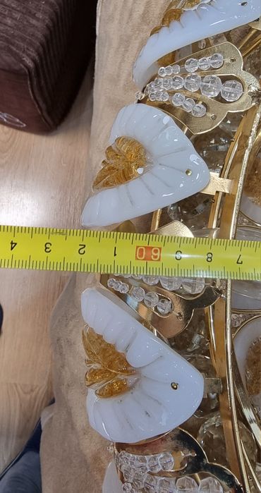 Люстра стеклянная