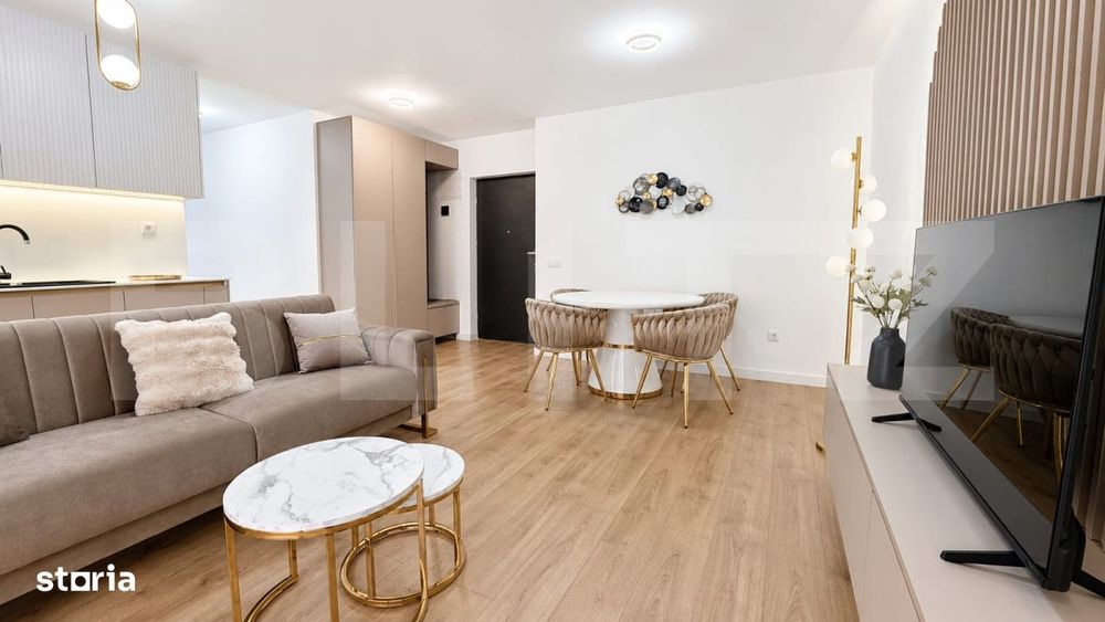 Apartament modern cu 3 camere, 65 mp, parcare subterana, Calea Moldove