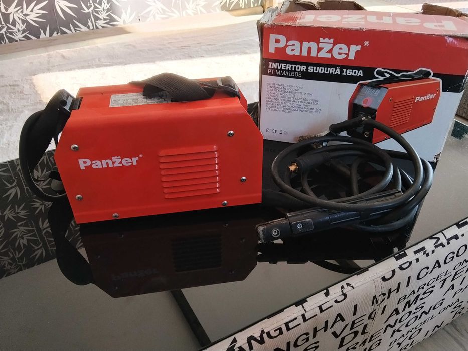 Aparat sudura Panzer cu masca solară.