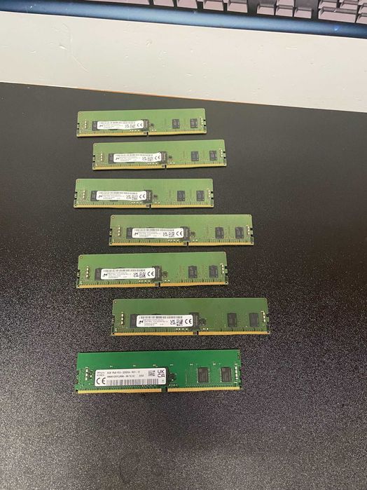 Memorii Server DDR4 Micron 8 Gb 3200, MTA9ASF1G72PZ-3G2J3UI