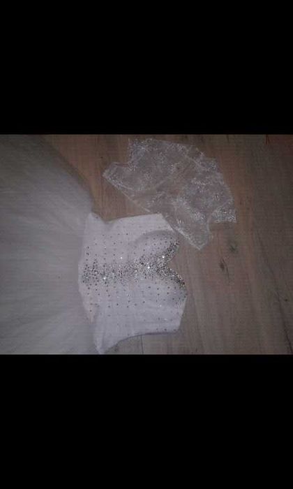 Свадебное платье и шубка