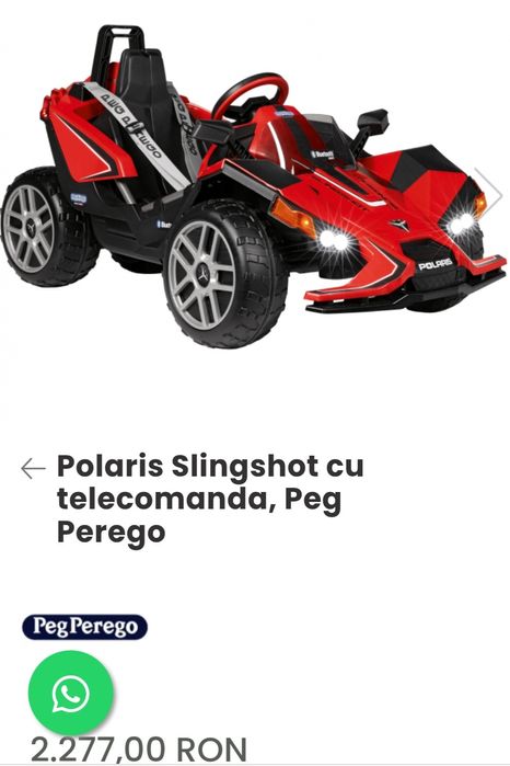 Vand masinuta Peg Perego Plaris, putin utilizata!