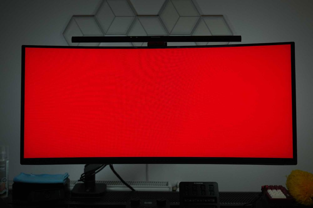 Monitor QD-OLED Alienware Gaming AW3423DWF Curbat 34 inch UWQHD QD-OLED 0.1 ms 165 Hz HDR FreeSync Premium Pro [ AW3423DWF ]
