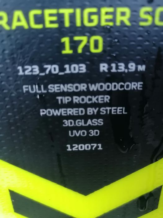 Volkl Racetiger SC, 170 cm, radius 13.9, legaturi Marker