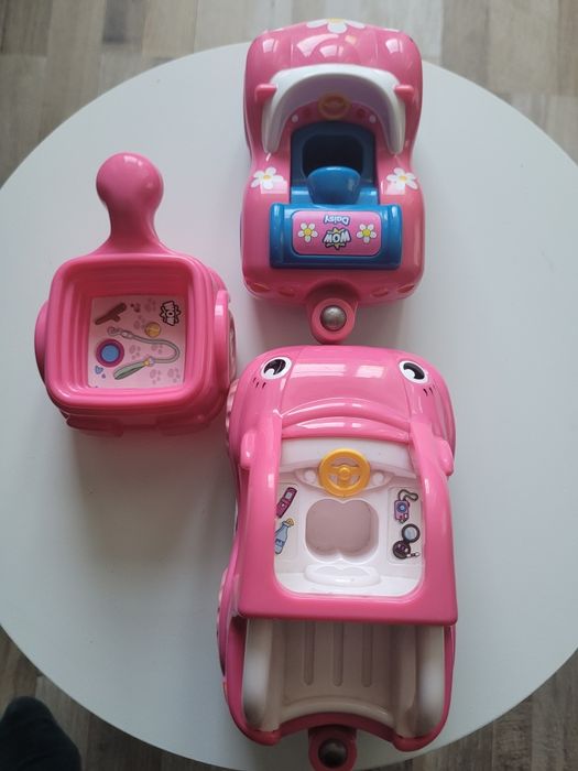 Set masinute Wow Daisy cu remorca