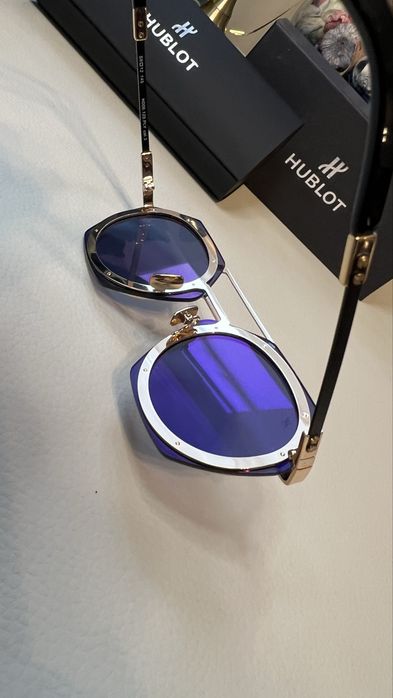 Hublot H006 ochelari de soare noi gold hexagon