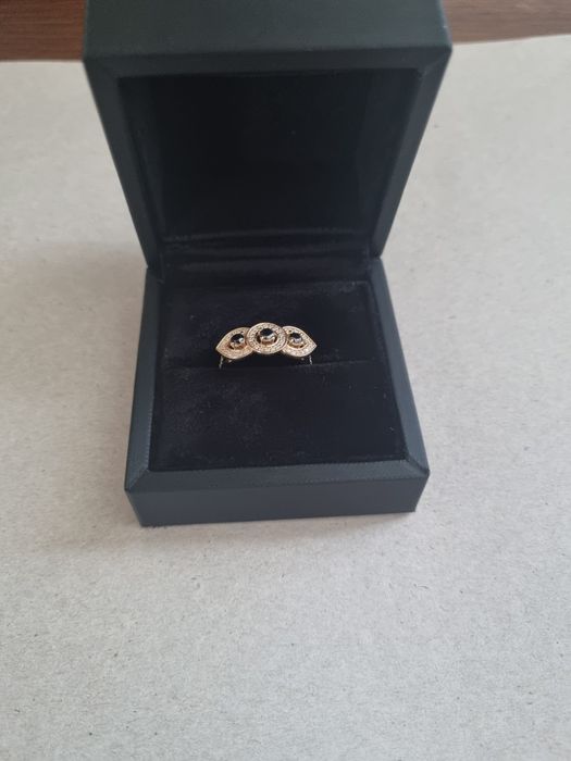 Inel Abelini Aur 18k Diamante si pietre swarovsky