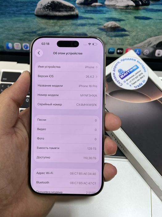 Телефон iPhone 16 Pro EAC