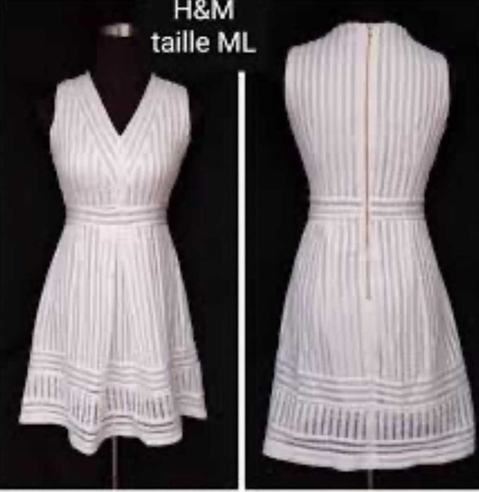 Летнее белое вечерное платье