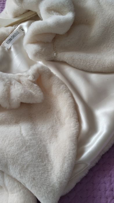 Свадебная шуба теплая