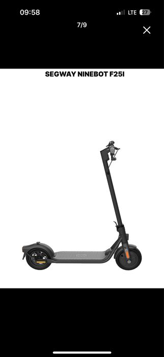 Электросамокат segwey ninebot 25 км/ч