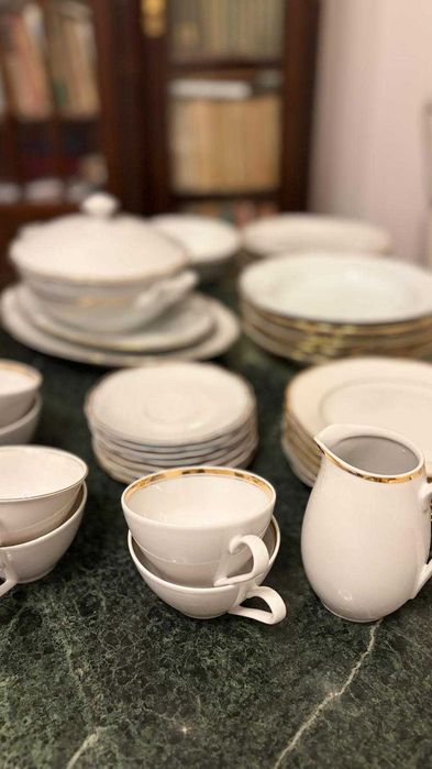 Servicii masa portelan Zeh Scherzer Bavaria Germania + Kahla Feston