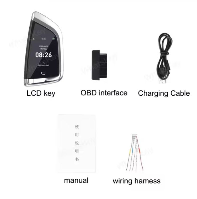 Cheie LCD smart universala model CF568 cu design potrivit pt. BMW,