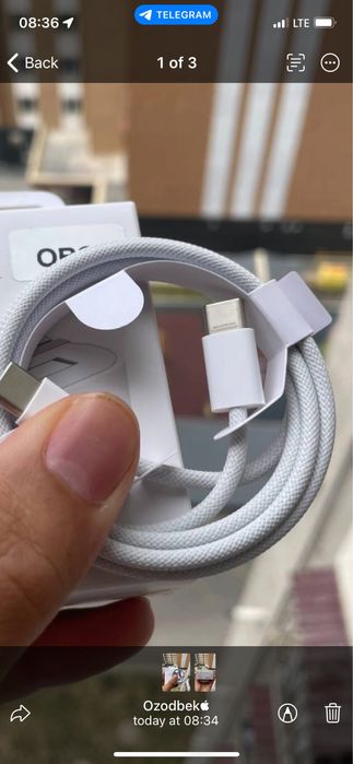 Iphone Type-C kabel iphone 15 pro radnoy iphone adapter 20w