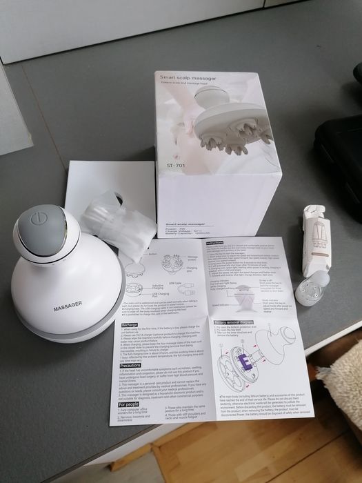 Aparat masaj + Aplicator ulei scalp