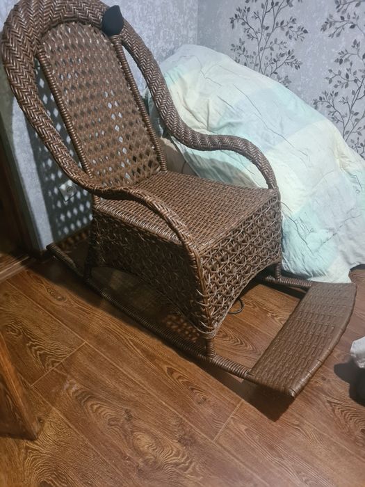 Кресло кочеля из ратана