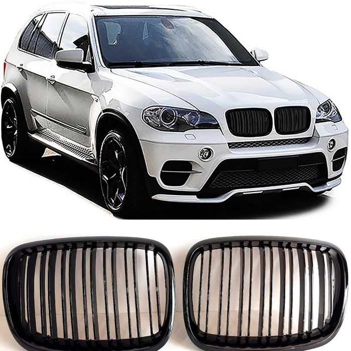 Бъбреци БМВ Х5 Х6 Двойни М черни Гланц BMW X5 X6 E70 E71 Е70 Е71