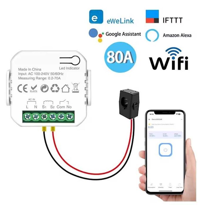 Smart meter wifi monofazat  80A