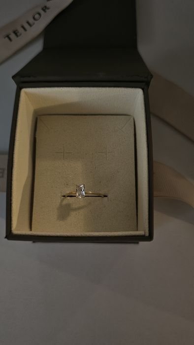 Inel de logodnă TEILOR din aur 14K (585) cu piatră - Cutie originală