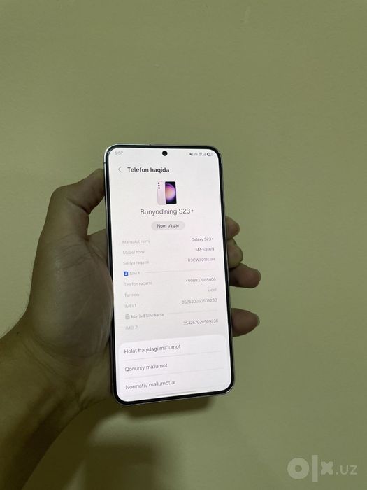 Samsung s23 Plus sotiladi