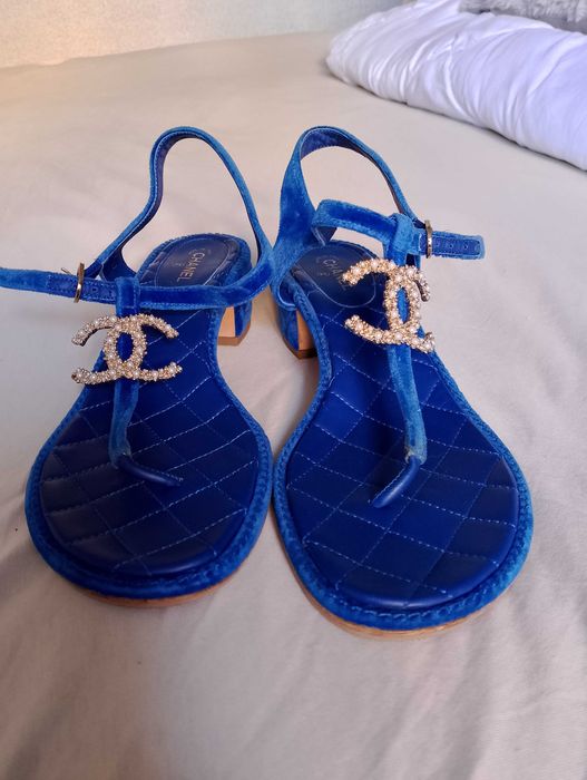 Оригинални сандали - Chanel Blue
