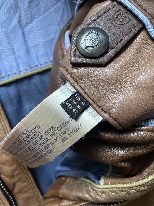 Massimo Dutti / мъжко кожено(естествена) яке XL