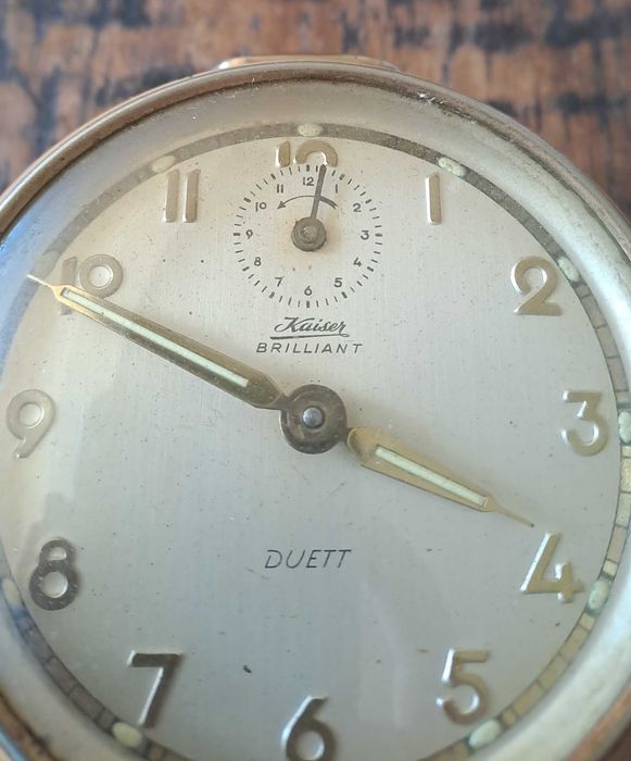 часовник стар немски Kaiser Brilliant Duett , антика уникат