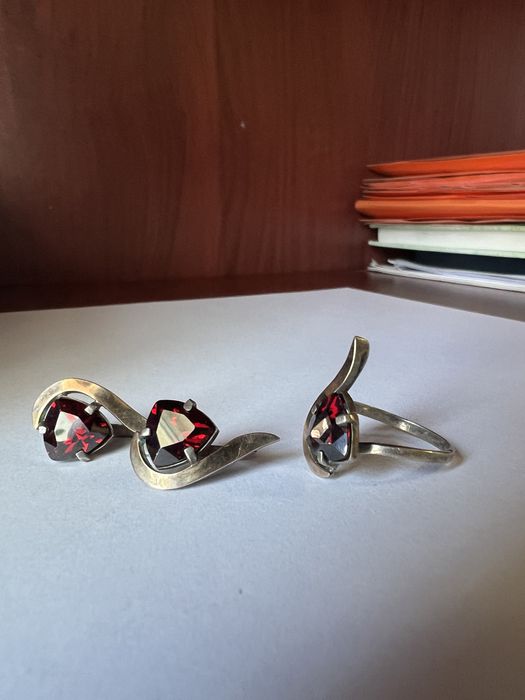 Набор серебро.