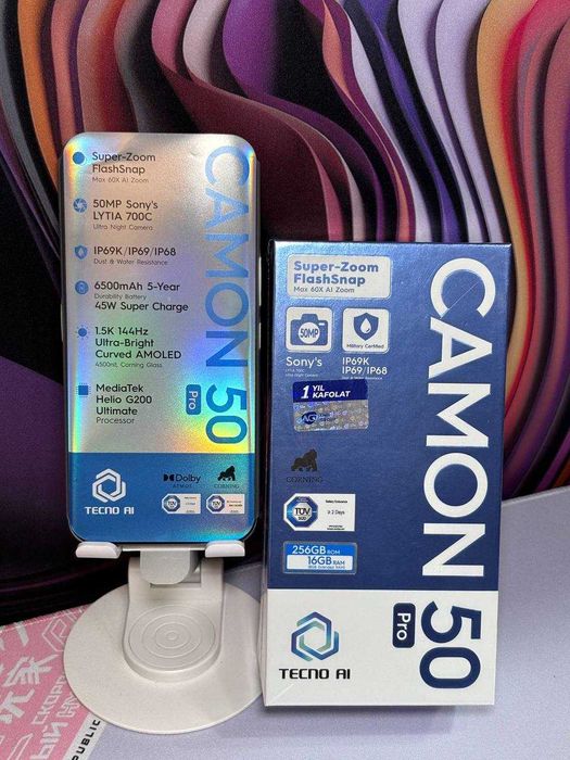 Продается Tecno Camon 50 Pro Год гарантия+Доставка