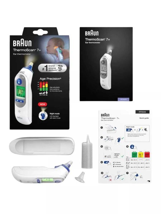 Ушной термометр Philips Braun ThermoScan 7+ IRT 6525
