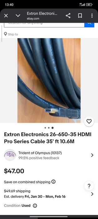 Cablu Hdmi profesional  10 m