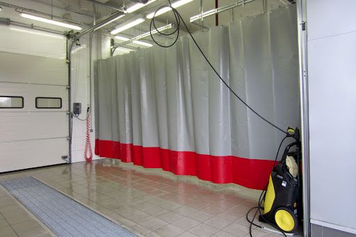 Шторы для автомойки из ПВХ Ткани