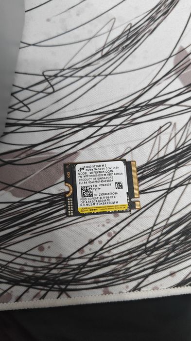 Ssd micron 2400, 512gb nvme gen4 x4
