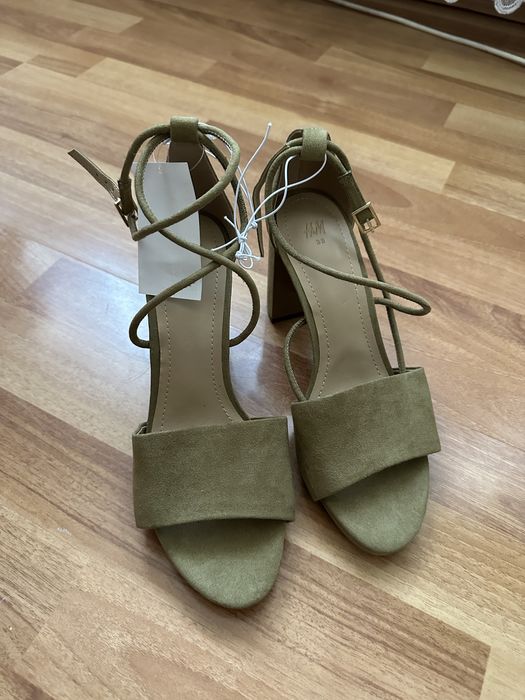 Sandale cu toc, h&m, noi